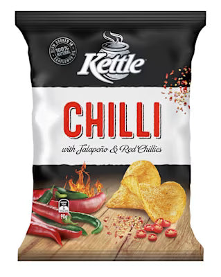 Kettle Natural Potato Chips Chilli 90g X 12