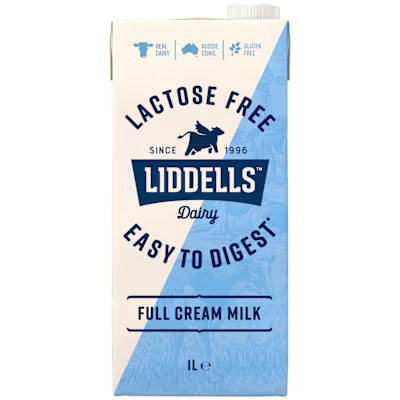 Liddells Lactose Free Long Life 1lt X 12