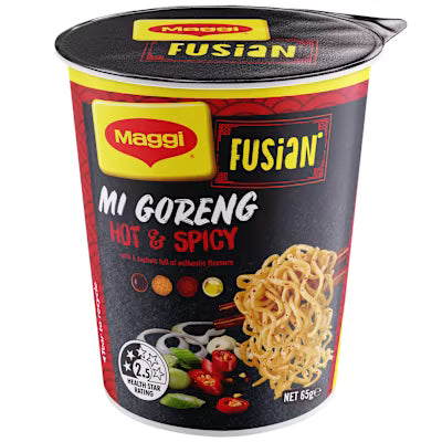 Maggi Fusian Noodles Hot Spicy Cup 12x65g