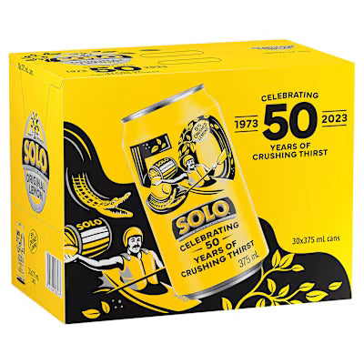 Solo Lemon 30 Cube 375ml
