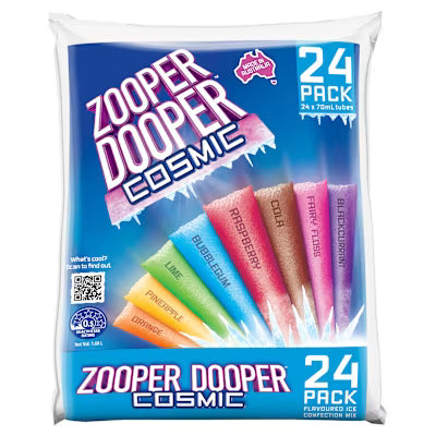 Zooper Dooper Water Ice Cosmic 24 X 70 Ml X 6