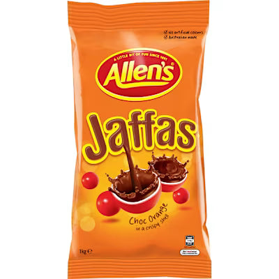 Allen's Jaffas Milk Choc Bag 1kg