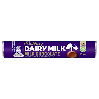Cadbury Dairy Milk Roll 55g X 36 X 6