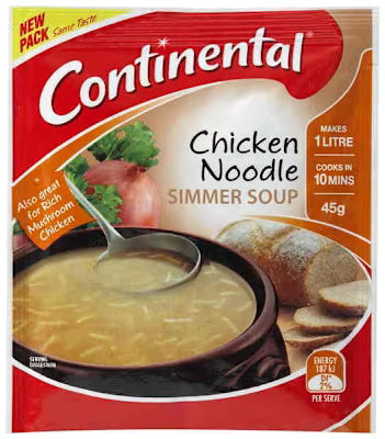 Continental Soup Chicken Noodle 45 Gr X 16