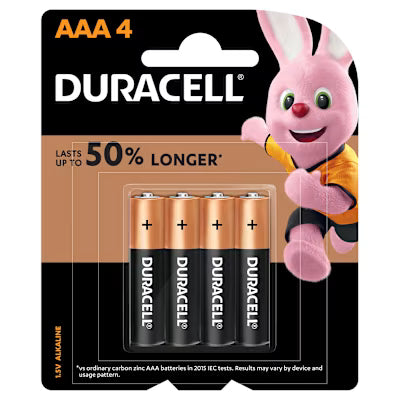 Duracell Coppertop Batteries Aaa 4 Pack 1ea X 12 X 4