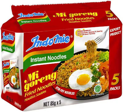 Indomie Mi Goreng Noodles 5 Pack 400g X 8