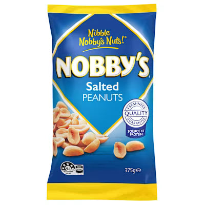 Nobby's Peanuts Nuts Salted Peanuts 12x375 G