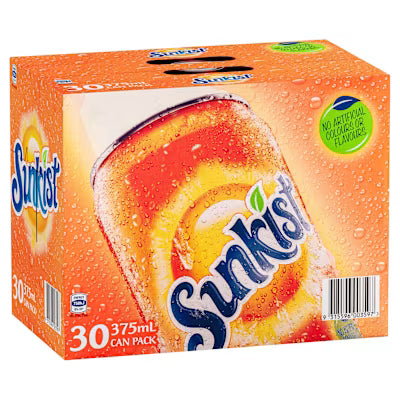 Sunkist Orange 30 Cube 375ml