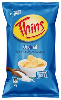 Thins Potato Chips Original 90g X 12
